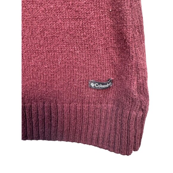 Columbia Youth Sweater Size L Maroon Orange Fair Isle Pattern - Picture 3 of 9